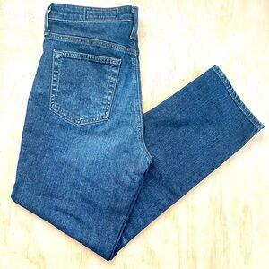 AG The Isabelle High Rise Straight Crop Jeans